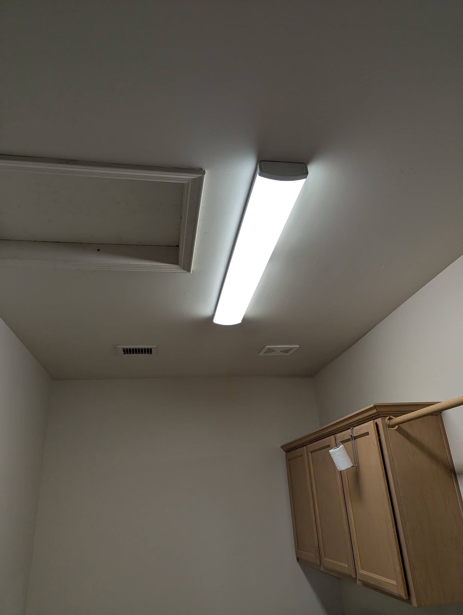 Custom cabinetry and lighting work.